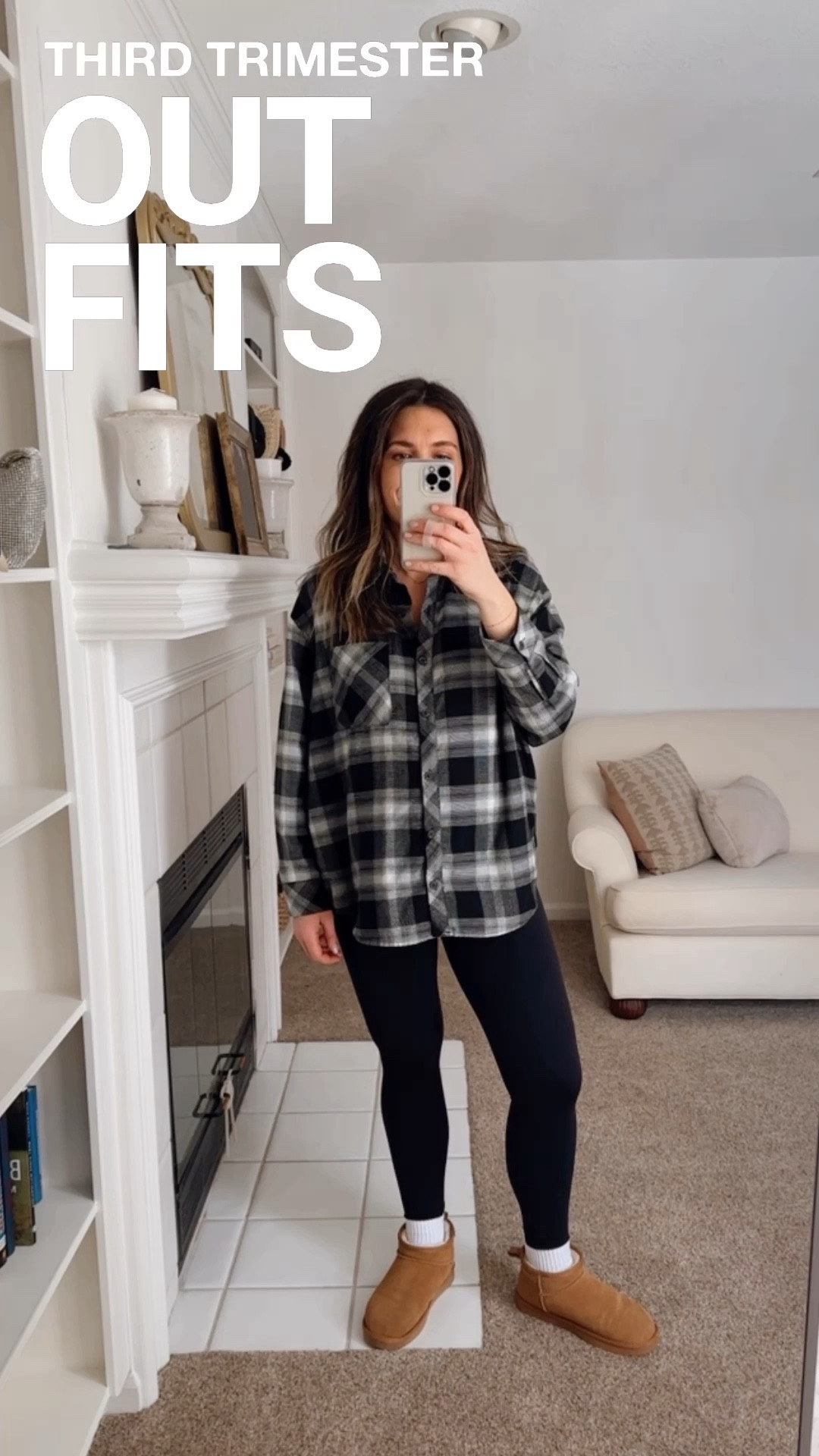 Not true maternity wear so size up for the bump! Third trimester outfits. Bump style. Maternity. Flannel shirt. Leggings. Flare leggings. Ugg boots. Half zip. Belt bag. Oversized hoodie. Cardigan. Date night. Amazon style. Casual chic. Everyday style.

#LTKbump #LTKtravel #LTKstyletip