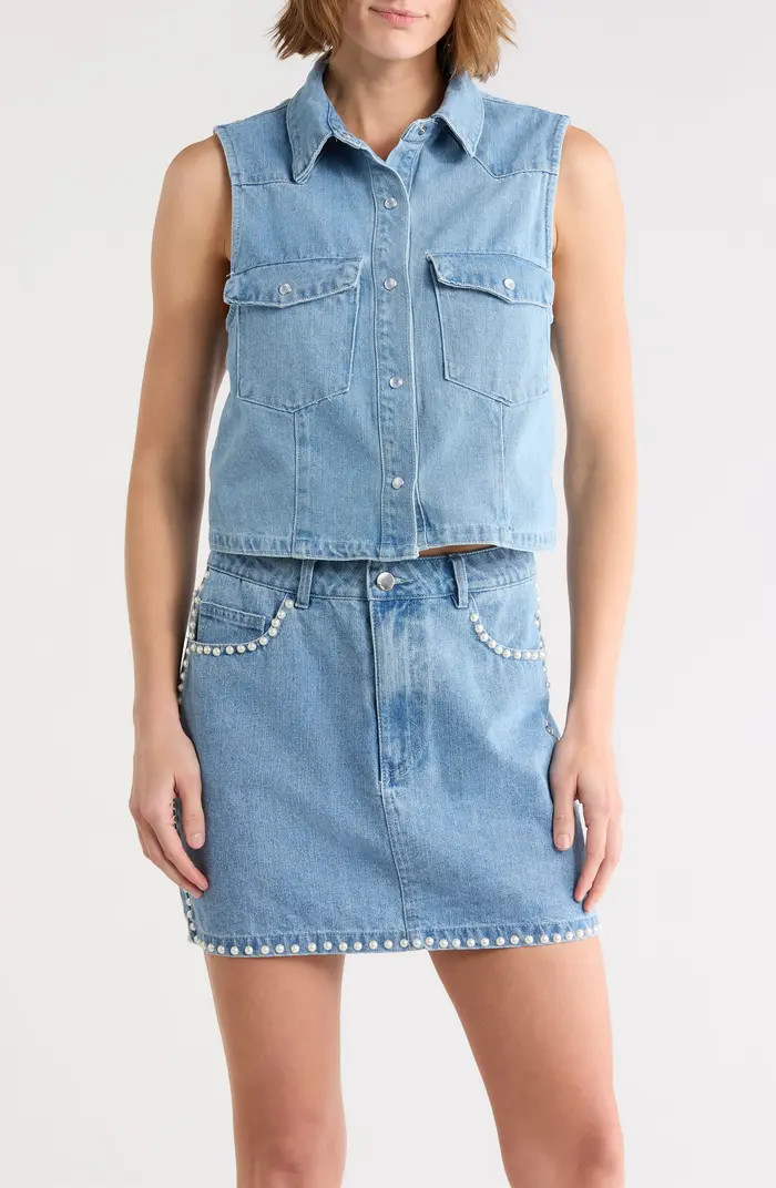 Sleeveless Denim Shirt | Nordstrom Rack