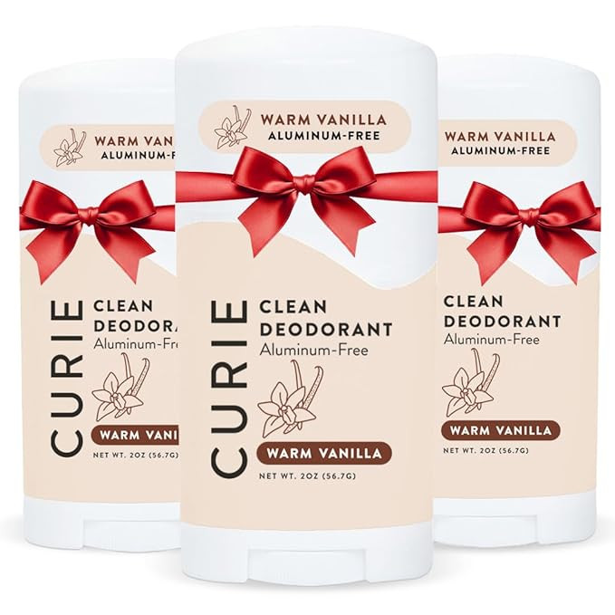 Curie Natural Deodorant for Women - Warm Vanilla - Aluminum Free, Clean, Sustainable, Vegan, Para... | Amazon (US)