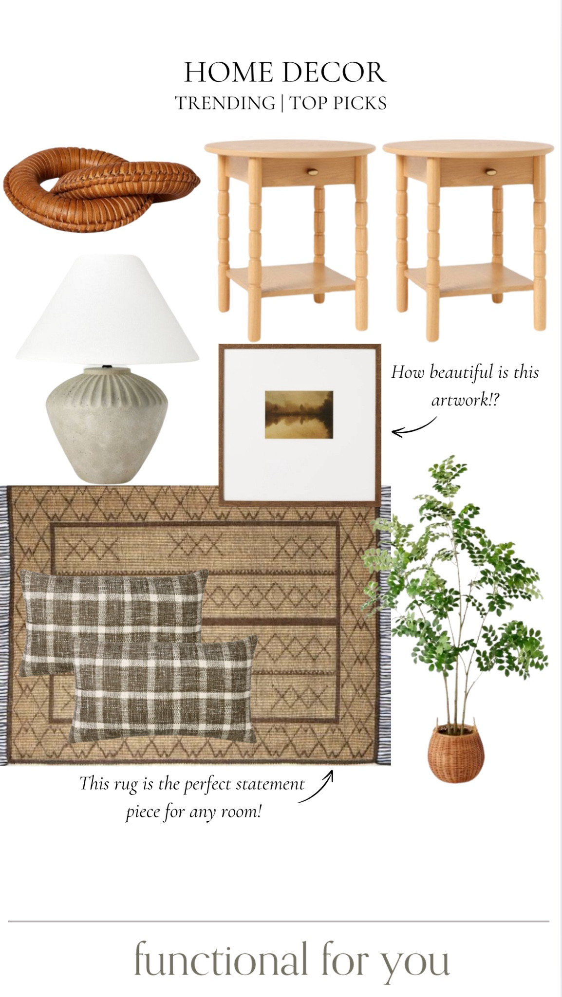 Home decor top picks, all from Target!





Home decor, Target home decor, Target furniture, accent tables, side tables, table lamp, wall art, faux plant, area rug, throw pillows, accent pillows

#LTKStyleTip #LTKHome