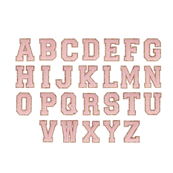 Sparkling Cider Glitter Varsity Letter Patches | Stoney Clover Lane