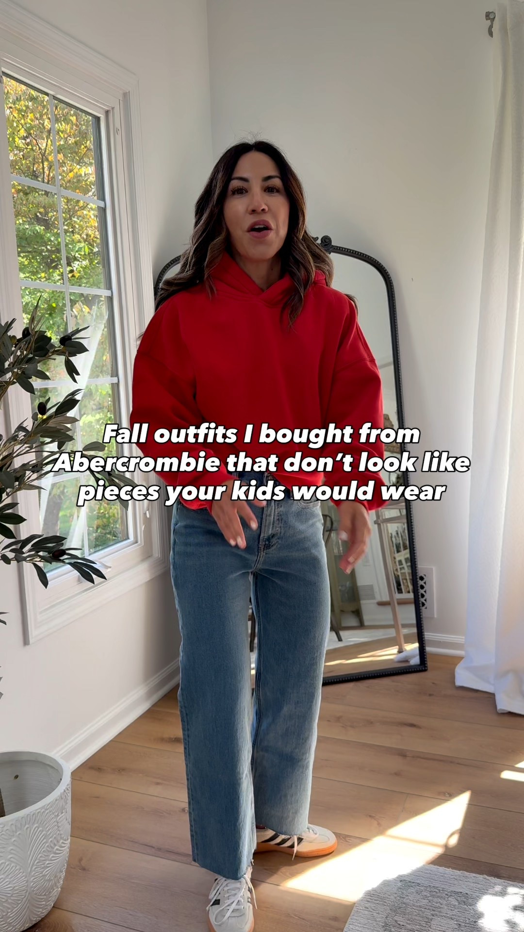 #abercrombiepartner And it’s all sale plus an extra 15% off with code AFFLEECE. When it comes to shopping @abercrombie as a mom over 40, these are my kind of fall outfits. Great fitting jeans, cozy sweatshirts & sweaters, vests and weekend basics. 

Heart jeans, 25 short (I cut them). Red hoodie small. Gray hoodie small. Puffer vest small. Ivory sweater small. Wide leg sweatpants small short. Ivory sweater small. Sherpa pull over small. Legging small short. Nike sneakers TTS. Adidas sneaker size down. Booties size up.

Abercrombie, Abercrombie haul

#LTKSaleAlert #LTKFindsUnder100 #LTKFindsUnder50