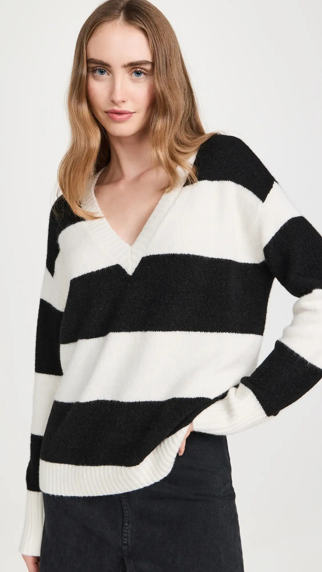 alice + olivia Tiel Stripe Sweater | Shopbop | Shopbop