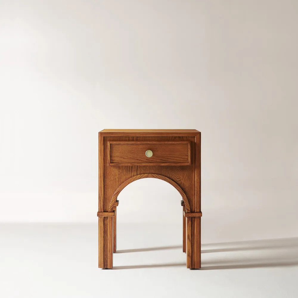 Solvind 18" Oak Side Table | Hernest