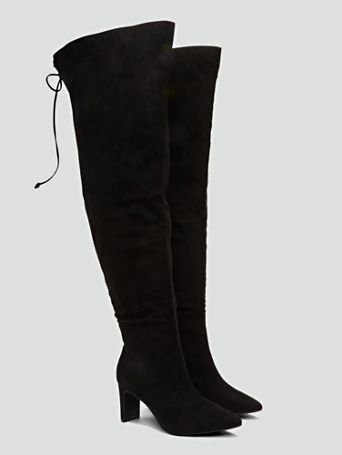 Thigh High Lace-Up Back Boots - Nadia x FTF - Fashion To Figure | Fashion to Figure