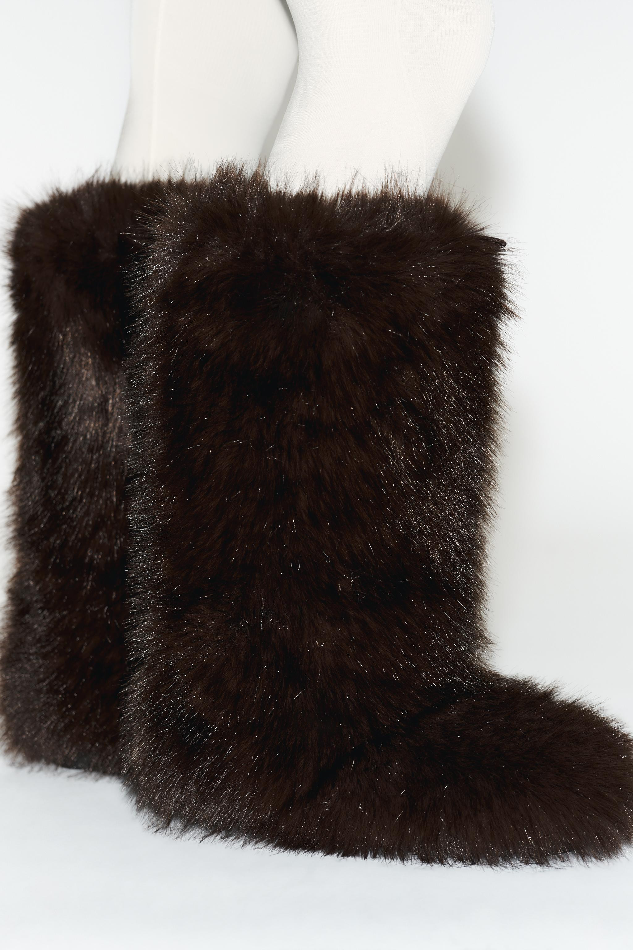 FAUX FUR BOOTS SKI COLLECTION | Zara US