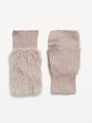 Faux-Fur Fingerless Gloves for Women | Old Navy (US)