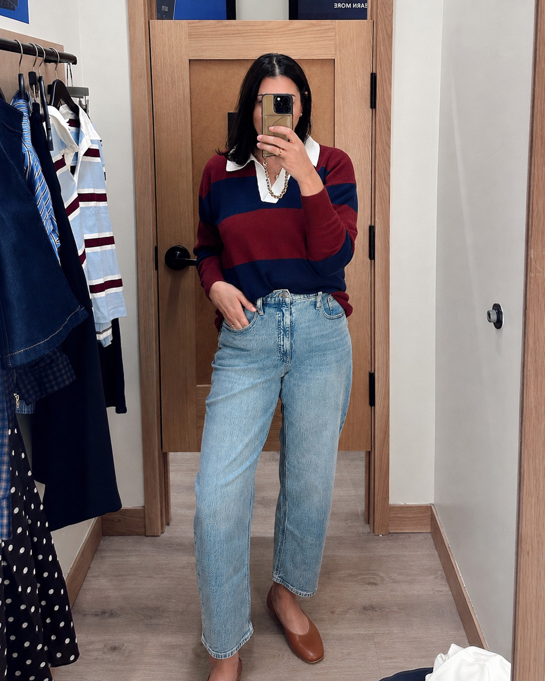 On sale this weekend at J.Crew Factory! 50% off with an additional 20% off, orders over $125 (code: FALLFORIT)

I'm in the medium of the sweater, relaxed fit. I'm in the 30 of the jeans, TTS but stretch with wear! 

 