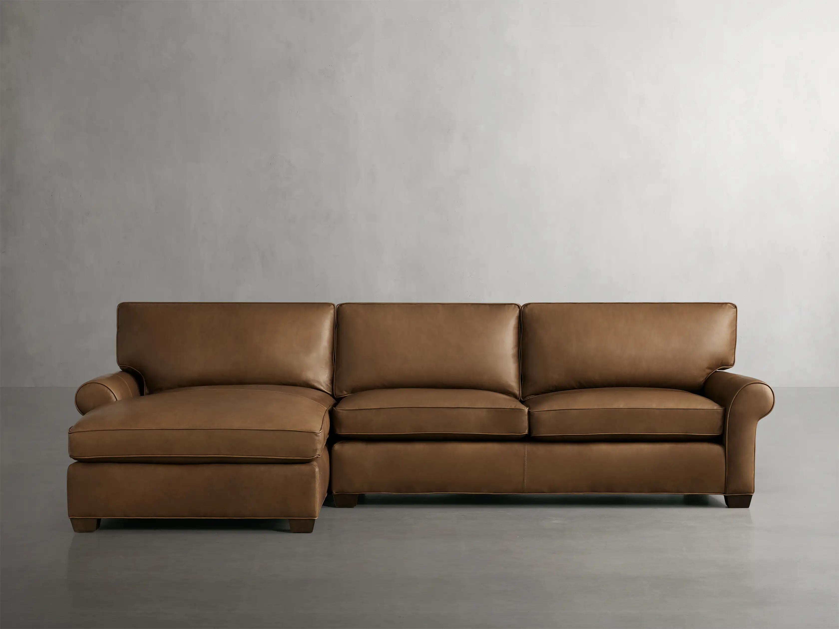 Colby Leather Two Piece Sectional | Arhaus