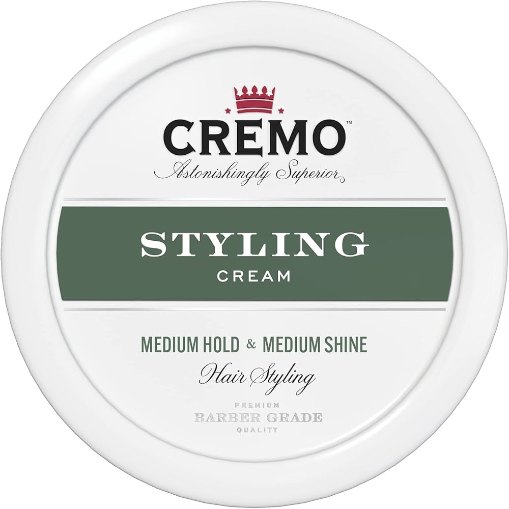 Cremo Hair Styling Premium Barber Grade, Hair Cream and Hair Products For Men, 4 Oz | Amazon (US)