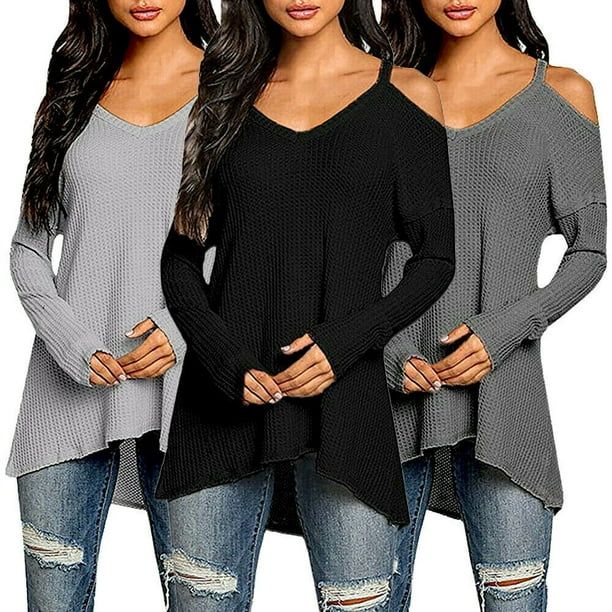 Meihuida Fashion Women Casual Long Sleeve Knitted Sweater Jumper Cardigan Tops Knitwear Hot | Walmart (US)