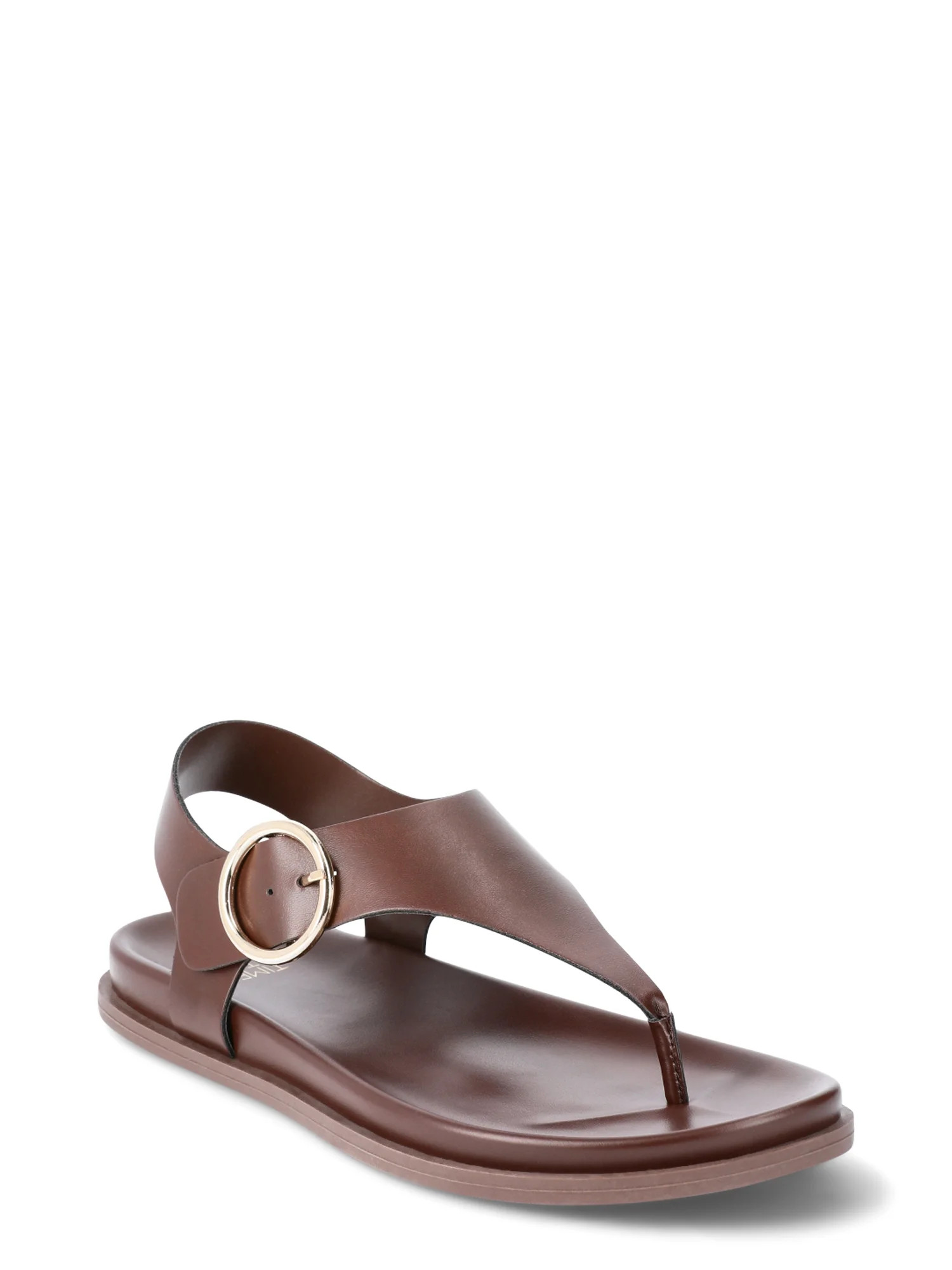 Time and Tru Women's Minimalist Buckle Sandals | Walmart (US)