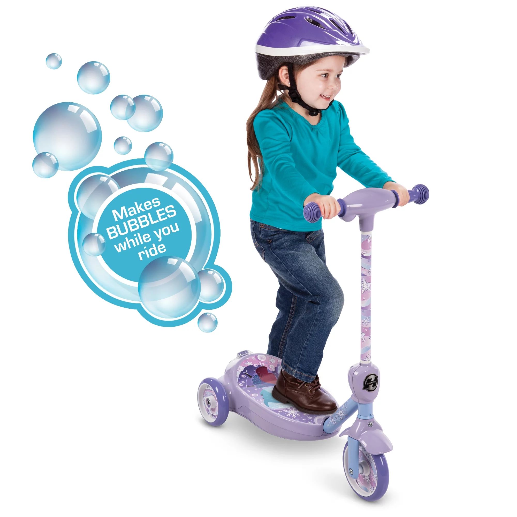 Disney Frozen 3-Wheel 6-Volt Electric Bubble Scooter, Ride on Toy for Kids, Ages 3+ Years, Purple... | Walmart (US)