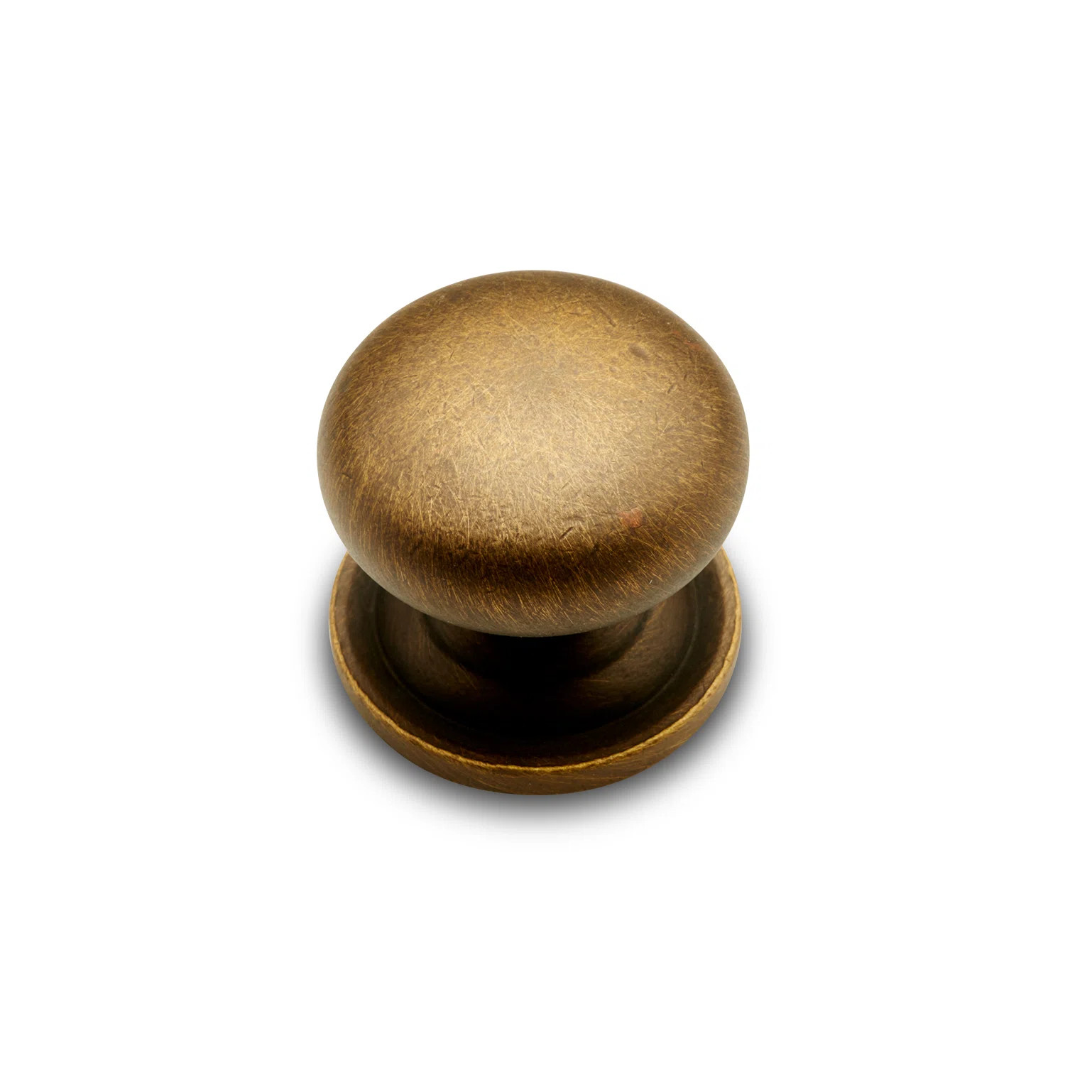 Solid Plain Mushroom Knob with Attached Backplate CK Series | Wayfair North America