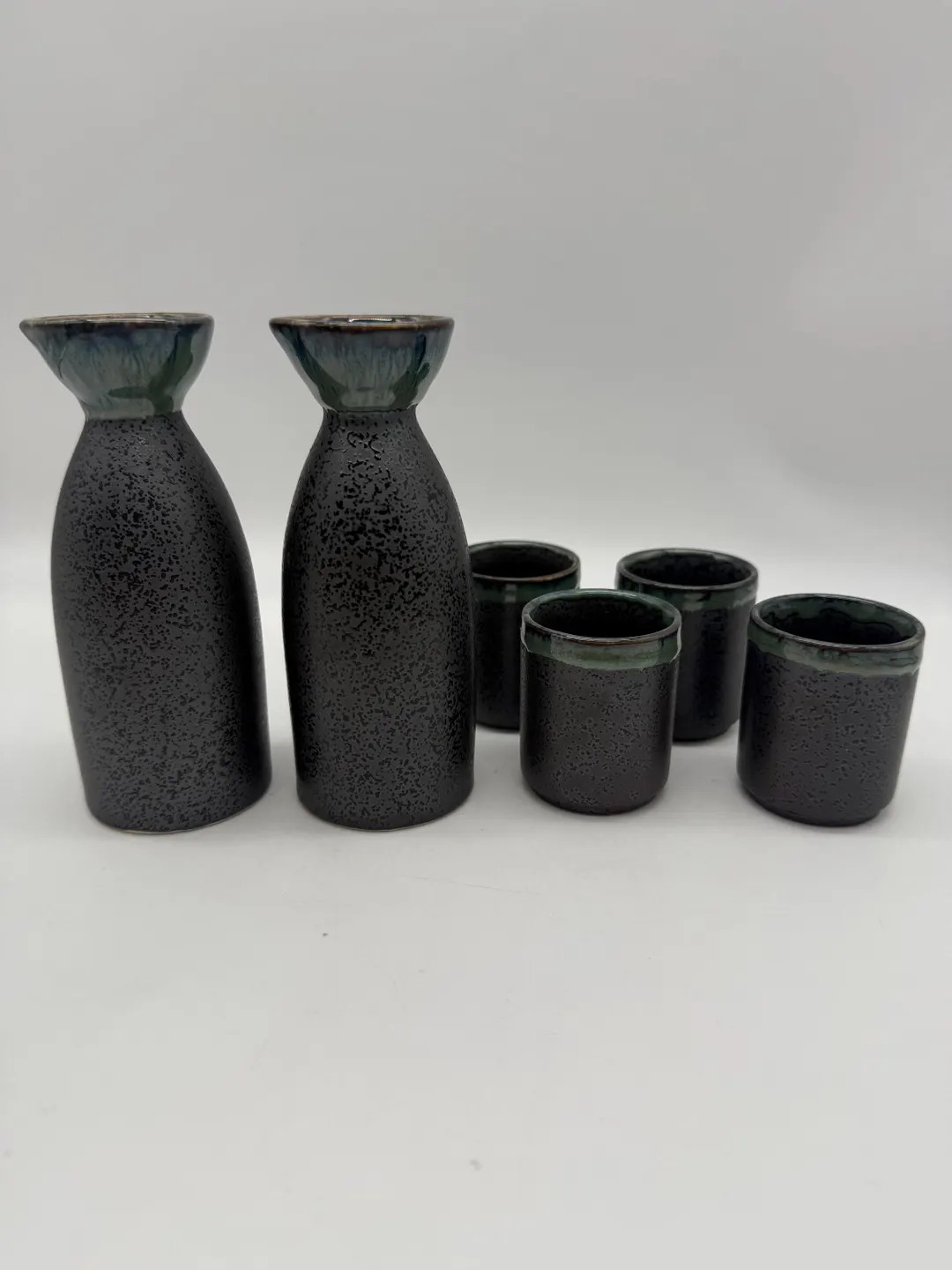 Japanese Stone Ware Sake Set - Etsy | Etsy (US)