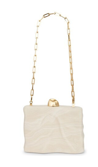 Cult Gaia Flyn Clutch in Cream. | Revolve Clothing (Global)
