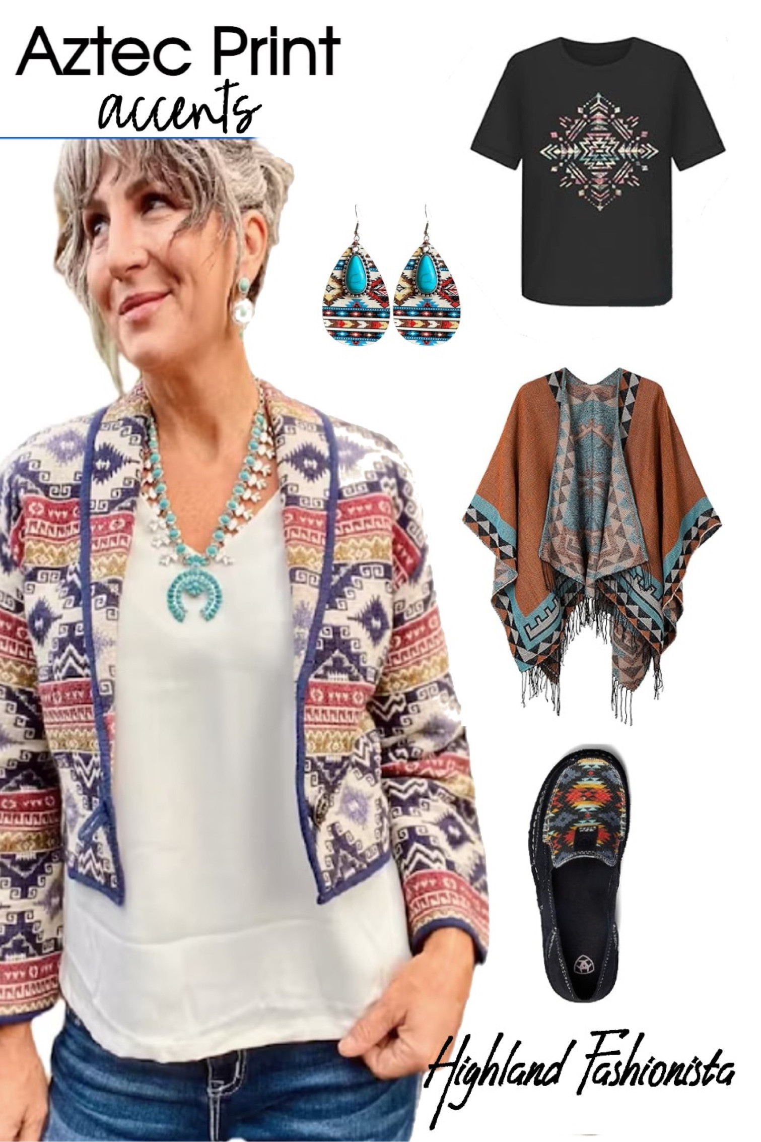 Aztec print gives a look a timeless Southwestern touch instantly and without much effort. 

#LTKover40 #LTKGiftGuide #LTKstyletip