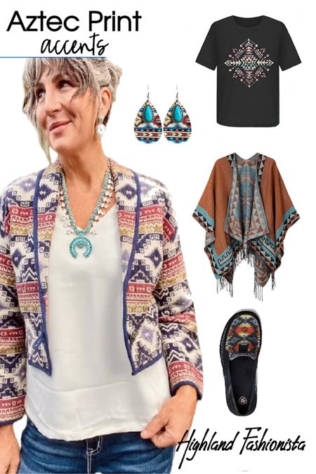 Aztec print gives a look a timeless Southwestern touch instantly and without much effort. 

#LTKover40 #LTKGiftGuide #LTKstyletip
