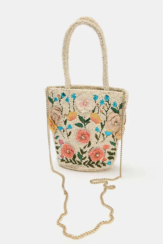 BEADED MINI HANDBAG | Zara US