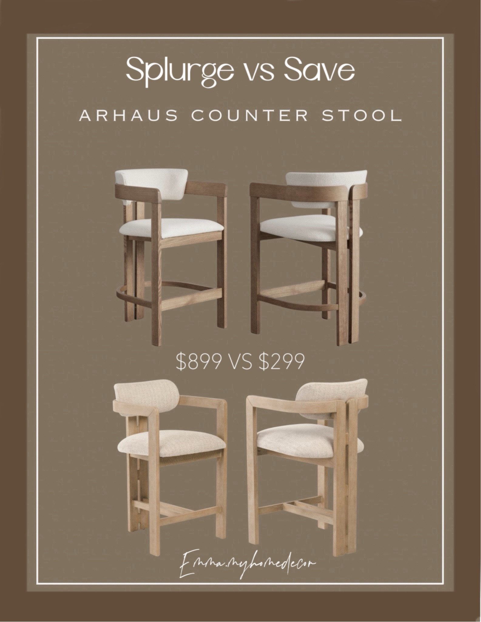 Designer look for less! Designer counter stools on sale almost 70% off! Same look and quality but much cheaper!



吧台椅

#LTKFindsUnder100 #LTKSaleAlert #LTKHome