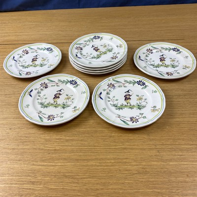 8 Longchamp Moustiers French Hand Painted 6 1/4” Bread Plates | eBay US