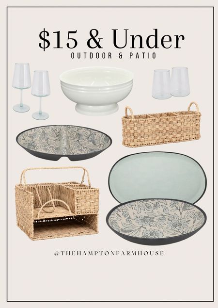 Shop my patio hosting favorites! All $15 & Under! And the quality can’t be beat for the price. I’d be lying if I didn’t say I own 99% of this collection. 

Patio, home, outdoor hosting, outdoor, home decor, serving 

#LTKhome #LTKfamily #LTKfindsunder50