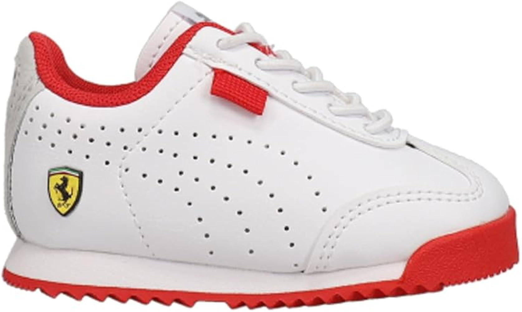 PUMA Infant Boys Scuderia Ferrari Roma Via Perforated Slip On Sneakers Shoes Casual - White | Amazon (US)