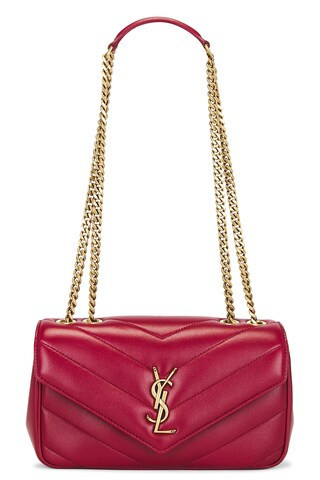 Saint Laurent Loulou Chain Bag in Red | FWRD 