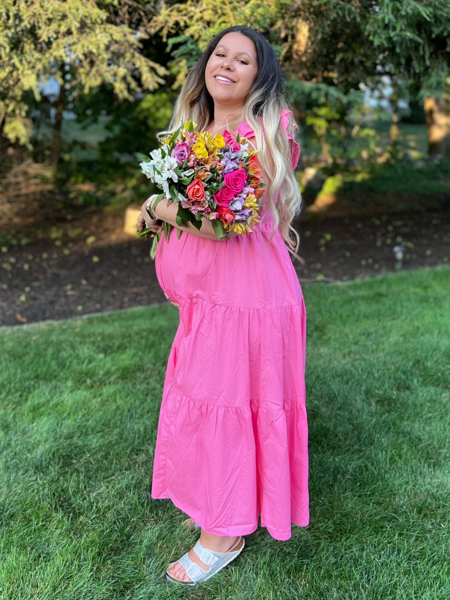 Bump friendly dress on sale during the LTK Fall Sale🙌🏽🥰🤰🏽 use code AFLTK to save!! 

#LTKsalealert #LTKSale #LTKbump