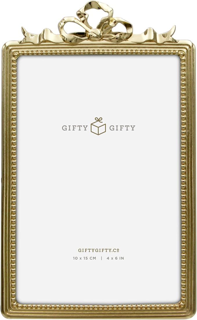 GIFTY GIFTY Royal Vintage Photo Frame / 4x6 In | For Vertical Display on Tabletops | Perfect for ... | Amazon (US)