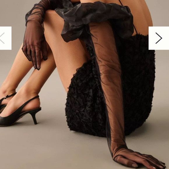 Drama Sleeve Long Ruffle Gloves | Poshmark