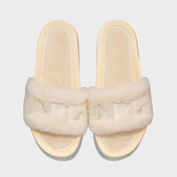 Women's Shearling Slide Vanilla | APL