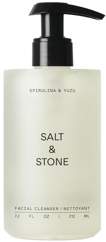 Salt & Stone Facial Cleanser for Women & Men, Spirulina & Yuzu Gentle Facial Wash with Hyaluronic... | Amazon (US)