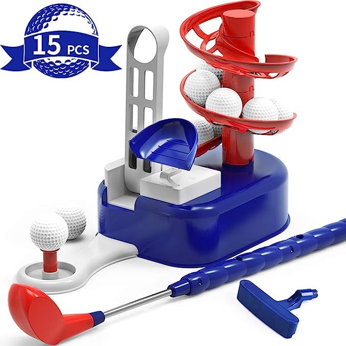 iPlay, iLearn Kids Golf Toys Set, Outdoor Lawn Sport Toy, Training Golf Balls & Clubs Equipment, ... | Amazon (US)