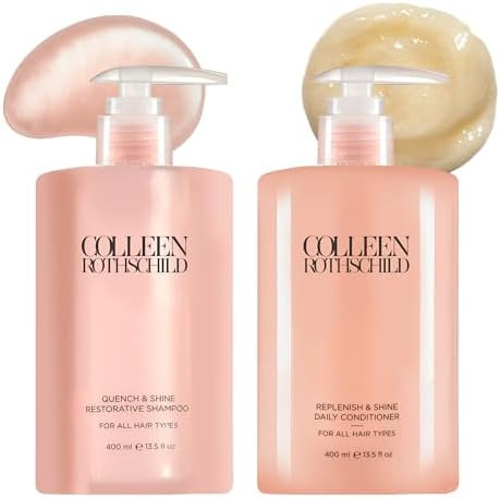COLLEEN ROTHSCHILD Replenish & Shine Daily Conditioner and Quench & Shine Restorative Shampoo Bun... | Amazon (US)