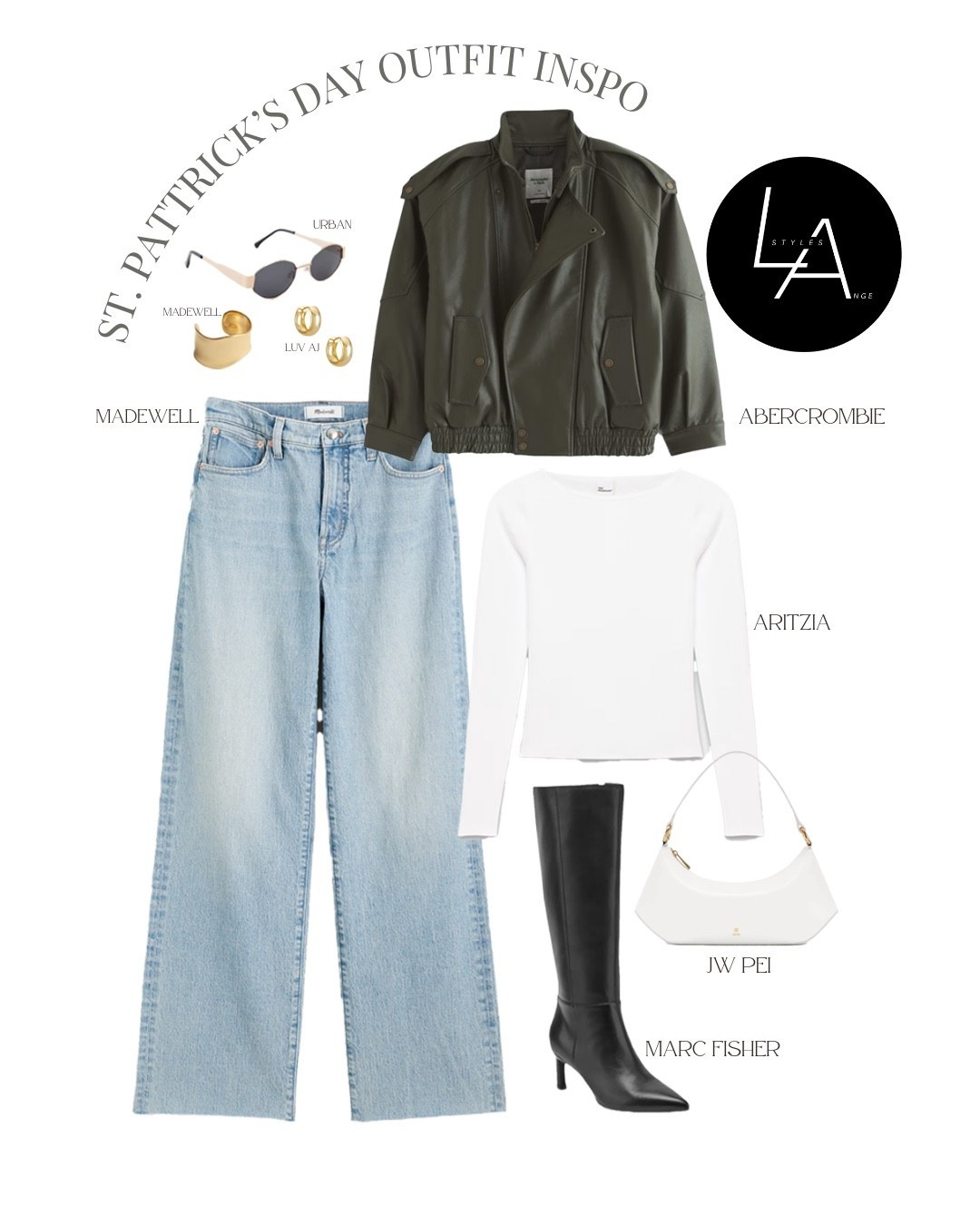 St. Patrick’s inspo 🍀 

#fashion #stpaddys #stpatricksday #outfit #outfitinspo #inspo #clothes #ootd #denim #leather #boots #outfits #stpatricks #green

#LTKgrwm #LTKootd