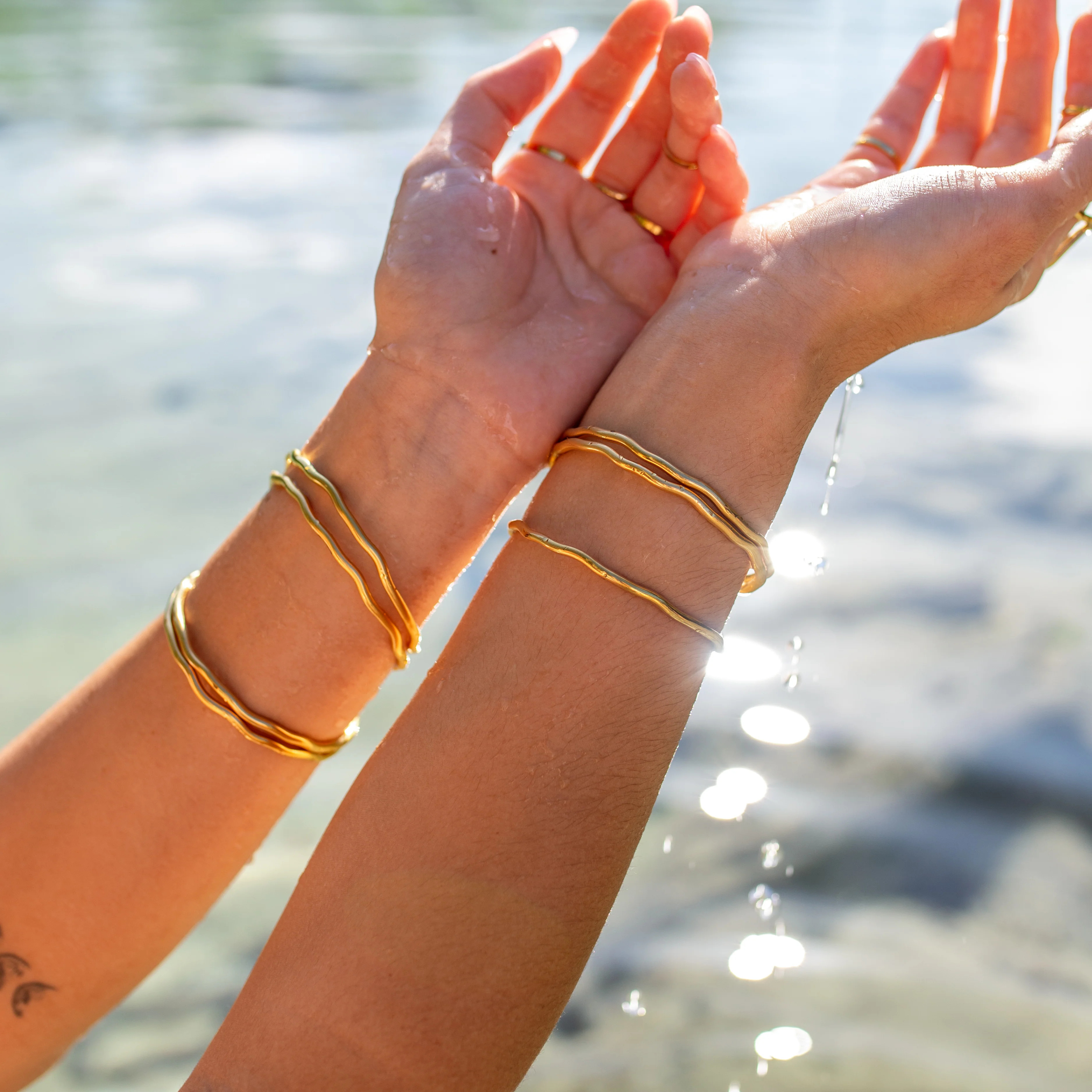 Serenity Bangle Gold | ALCO Jewelry