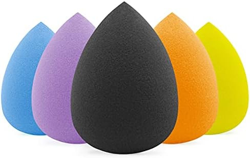 BEAKEY 5 Pcs Makeup Sponge Set, Foundation Blending Beauty Sponge, Flawless for Liquid, Cream, an... | Amazon (US)