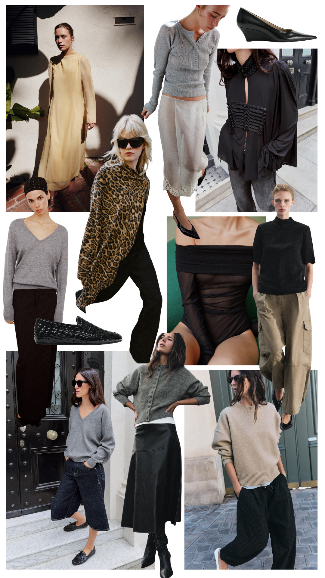 Current Zara Wishlist 
| Leopard Scarf | Sheer Body Suit | Satin Midi Skirt | Soft Knit Jumper | Leather Loafers 

 #LTKuk #LTKautumn #LTKeurope