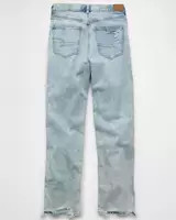 AE Strigid Ripped Super High-Waisted Baggy Straight Jean | American Eagle Outfitters (US & CA)