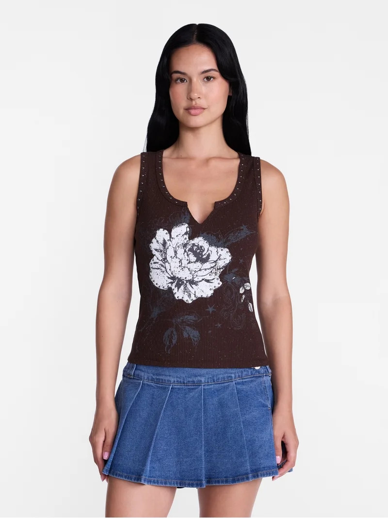Color Seal Brown selectedMadden NYC Women\u2019s Graphic Tank Top, Sizes XXS-XXLMadden NYC SL Gra... | Walmart (US)