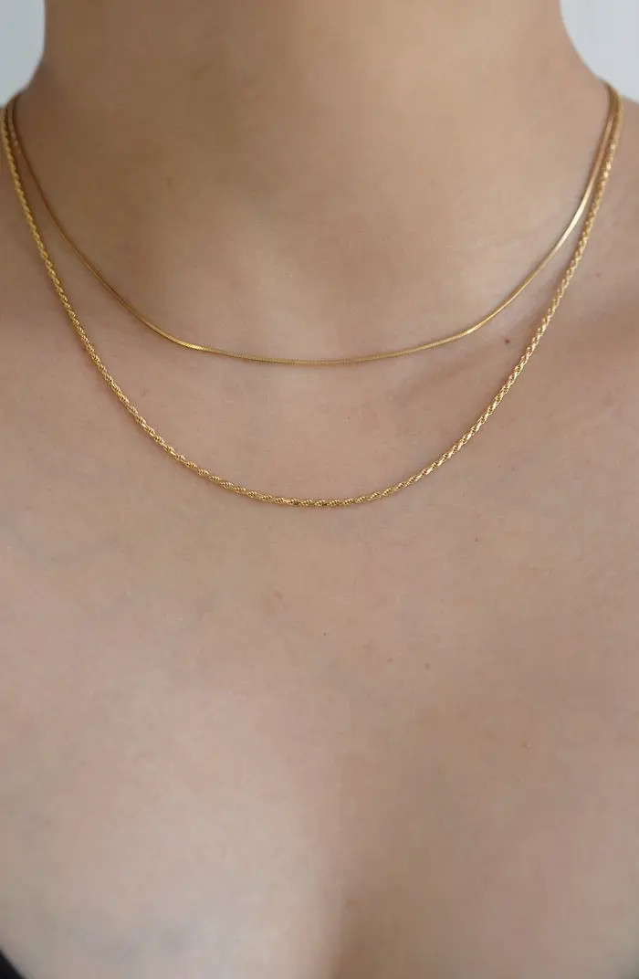 Rope & Serpentine Chain Layered Necklace | Nordstrom