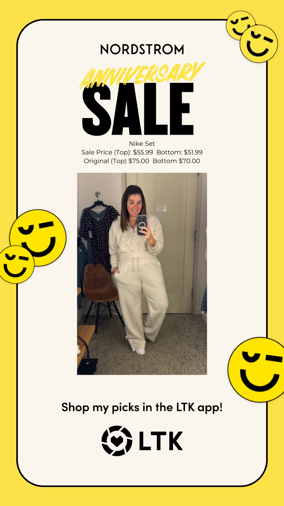 I am surprised this Nike set is still in stock! The set would be perfect for lounging, or for travel, and it comes in two color options! The set runs TTS and would be just over $100 for both pieces! 

#LTKxNSale #LTKFindsUnder100 #LTKSaleAlert