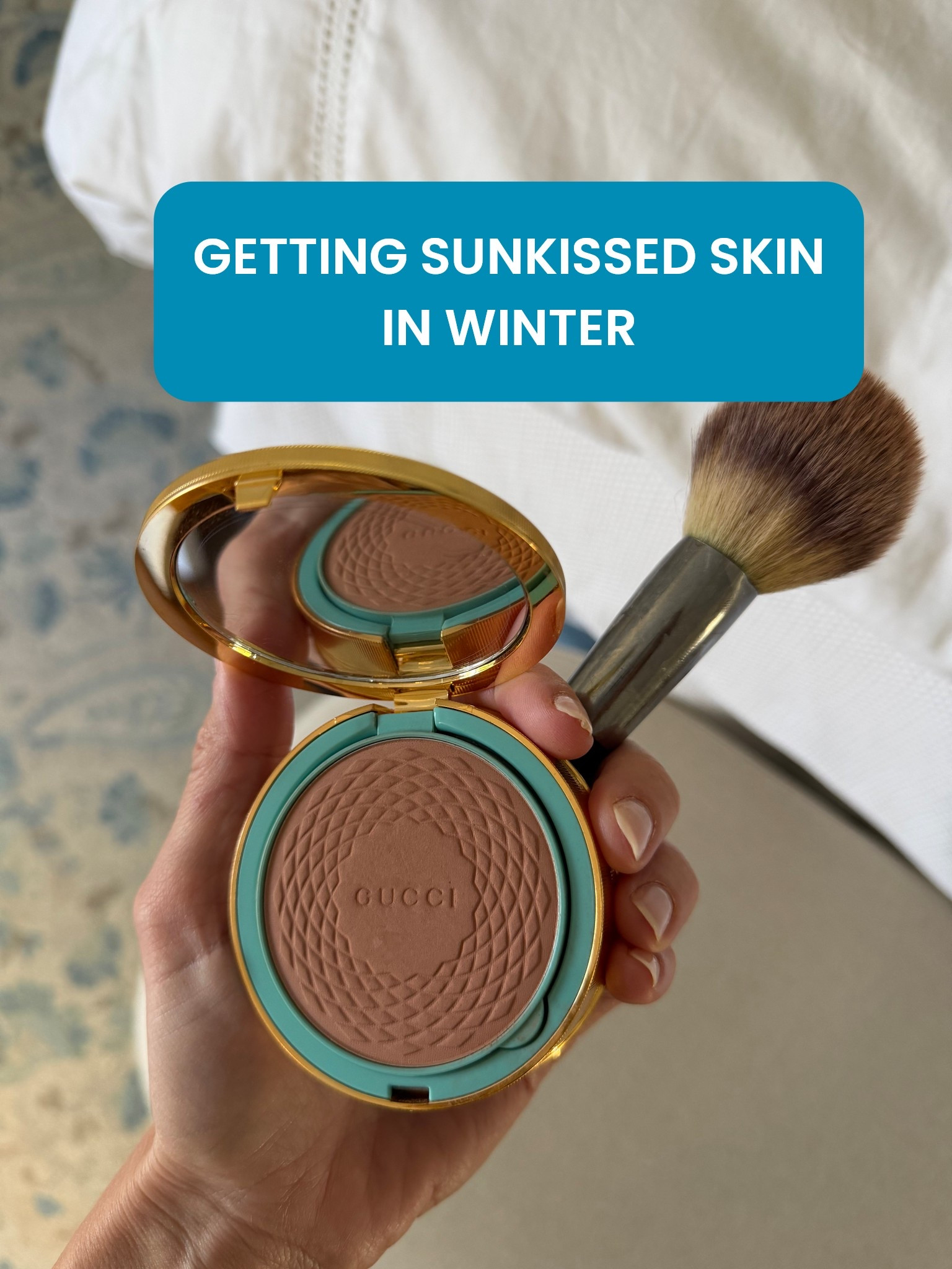 These are my tried and true favorites for getting a natural glow in the winter! Bronzer (shade 1- it looks light online, but is beautiful in person!!), 

Isle of paradise- mix with lotion before bed. I do 1.5-2 drops during winter.!

#LTKBeauty #LTKselfcare #LTKSeasonal