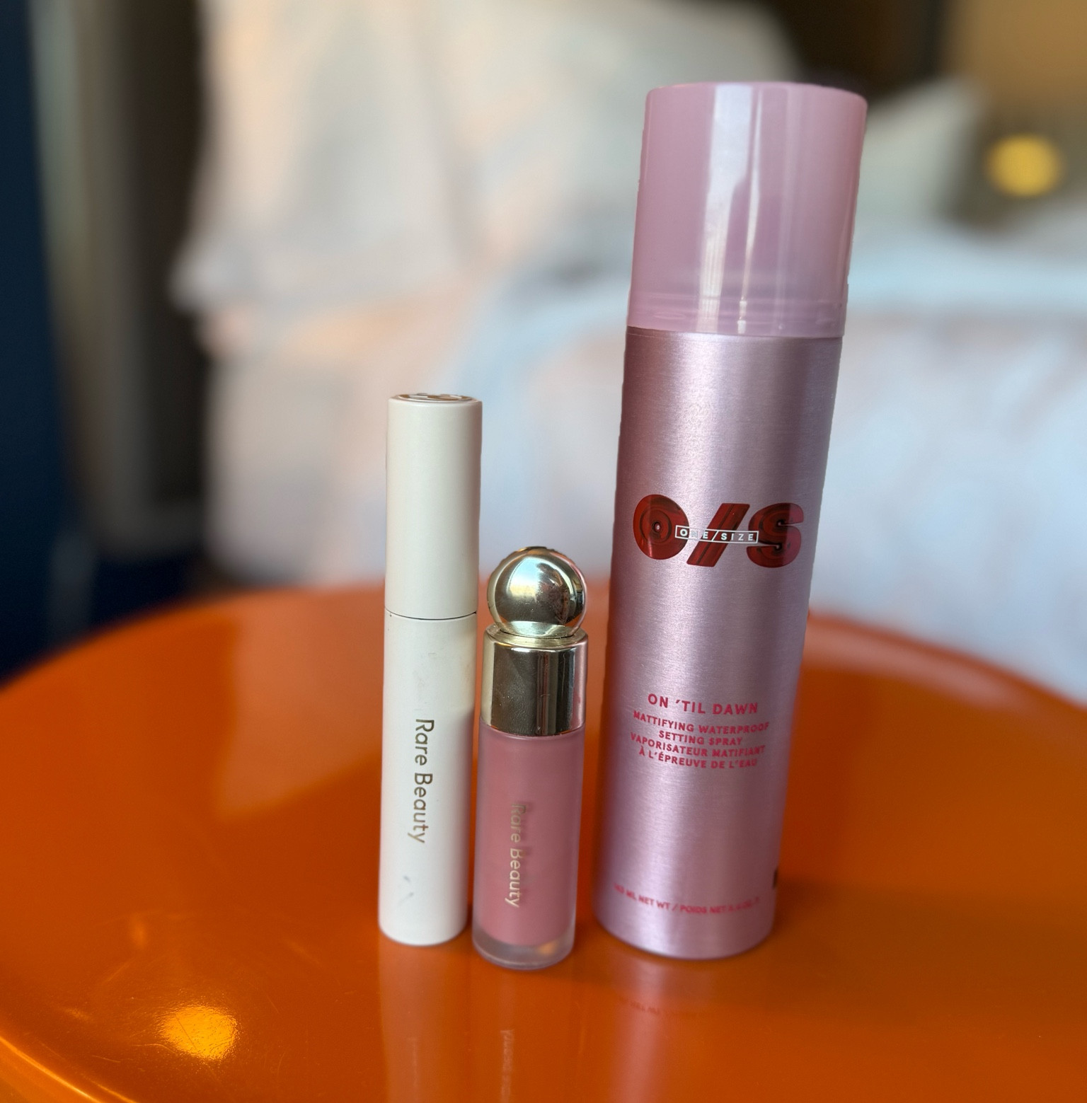 Mascara. Setting spray. Blush.  

#LTKFindsUnder50 #LTKBeauty #LTKOver40