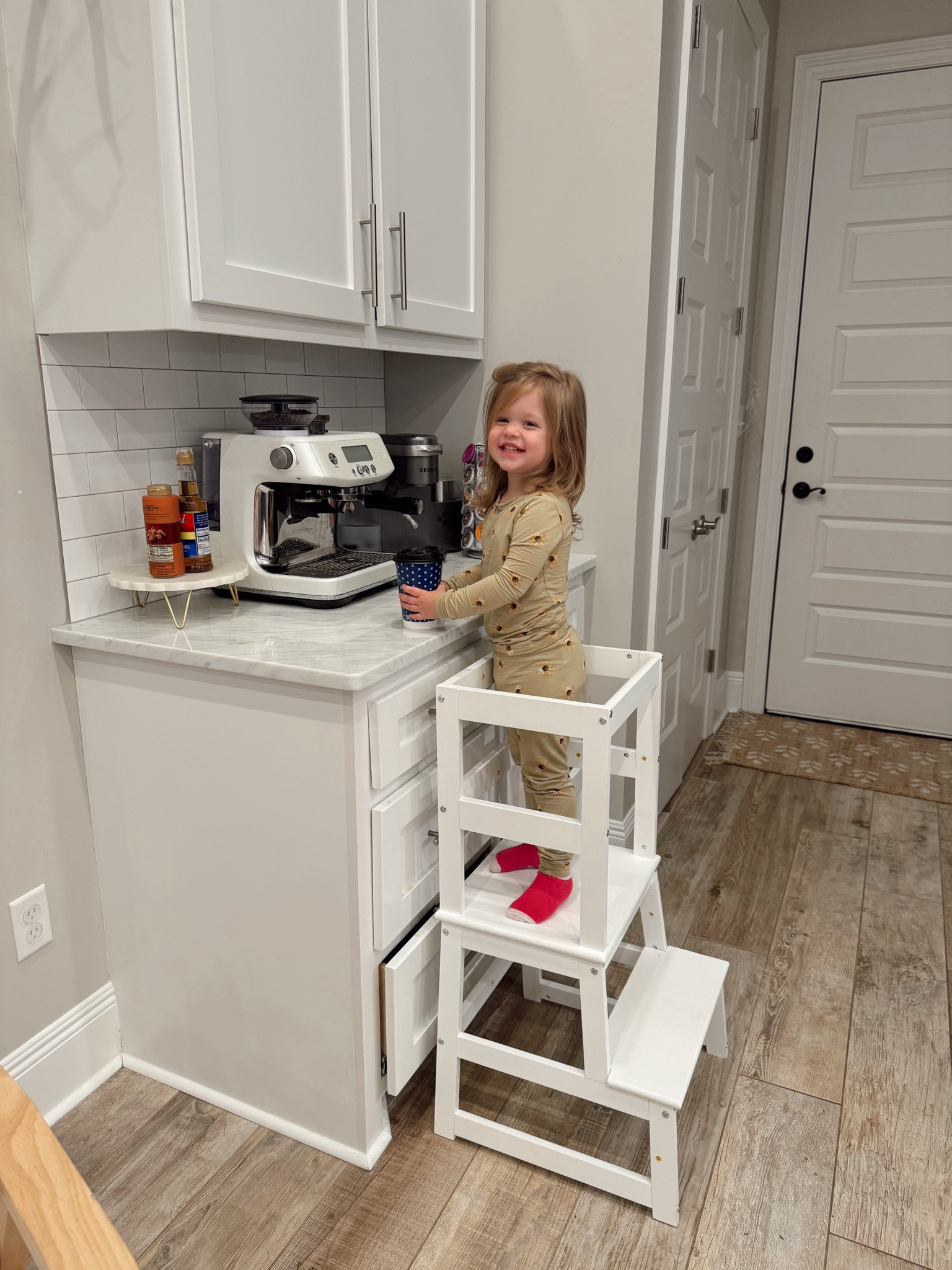 This kitchen step stool for toddlers is a NEED!! My girl loves it. Especially to help me making coffee in the mornings! 

#LTKFamily #LTKGiftGuide #LTKKids