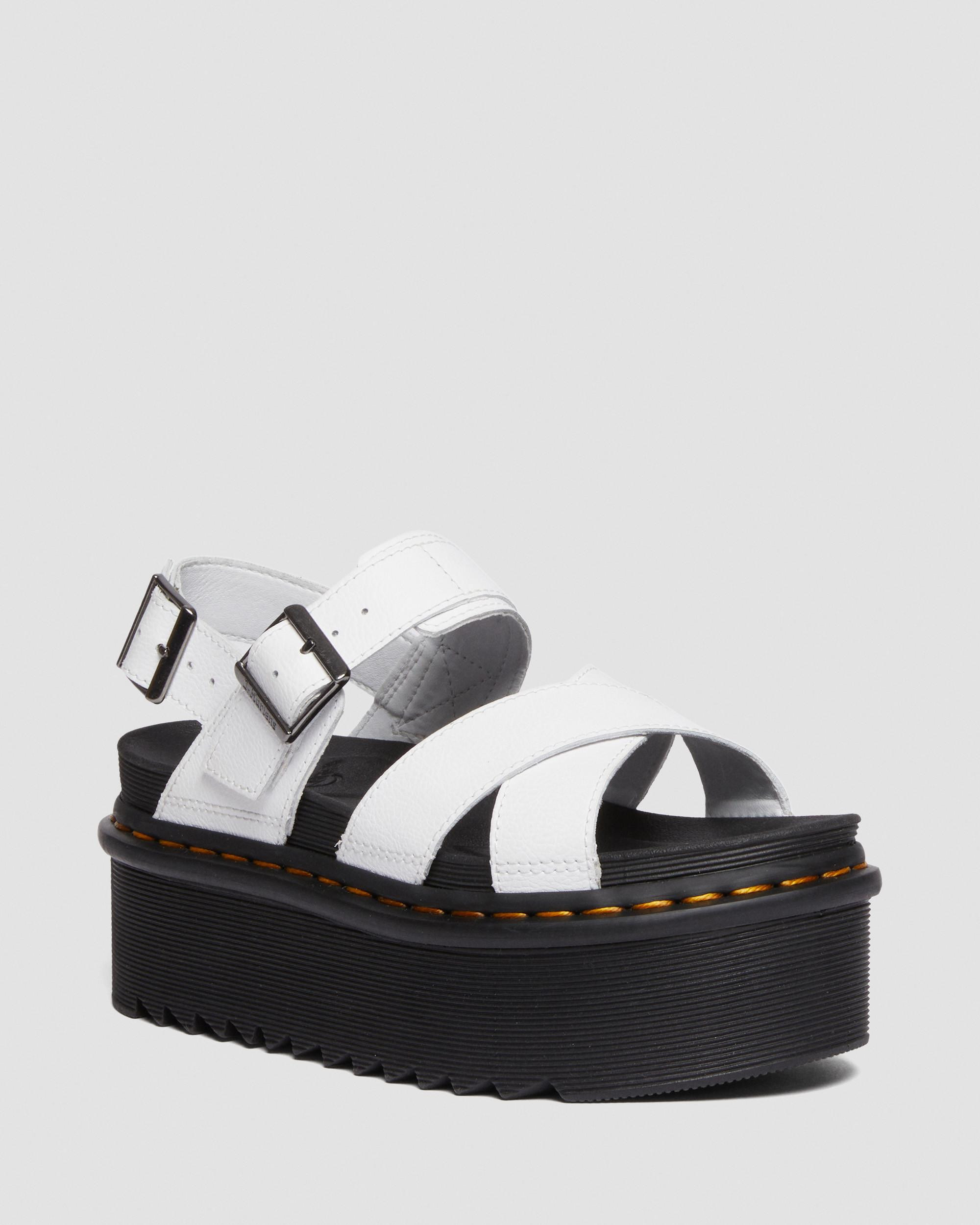 Voss II Athena Leather Strap Platform Sandals | Dr. Martens
