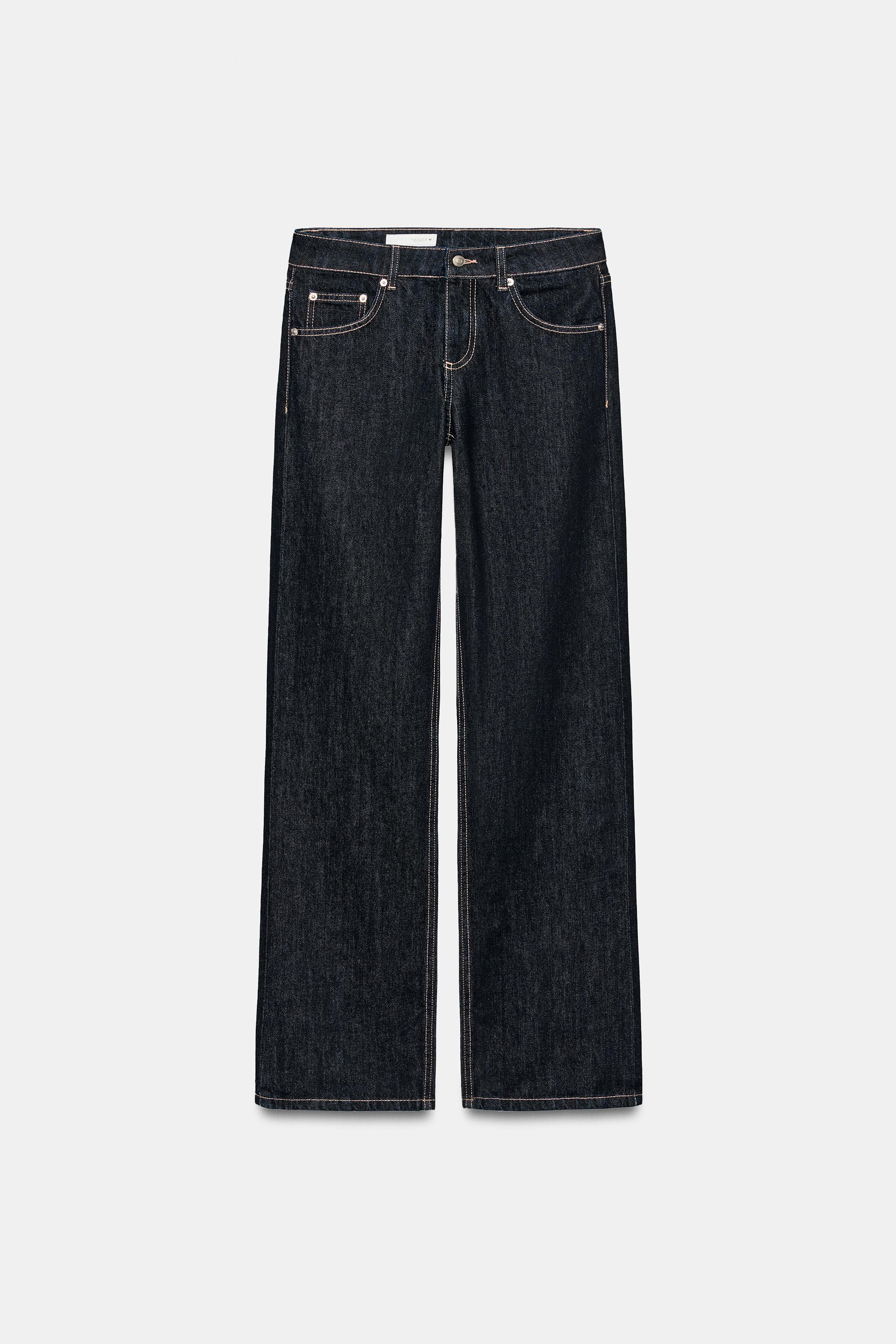 TRF LOW-RISE WIDE-LEG JEANS | Zara US