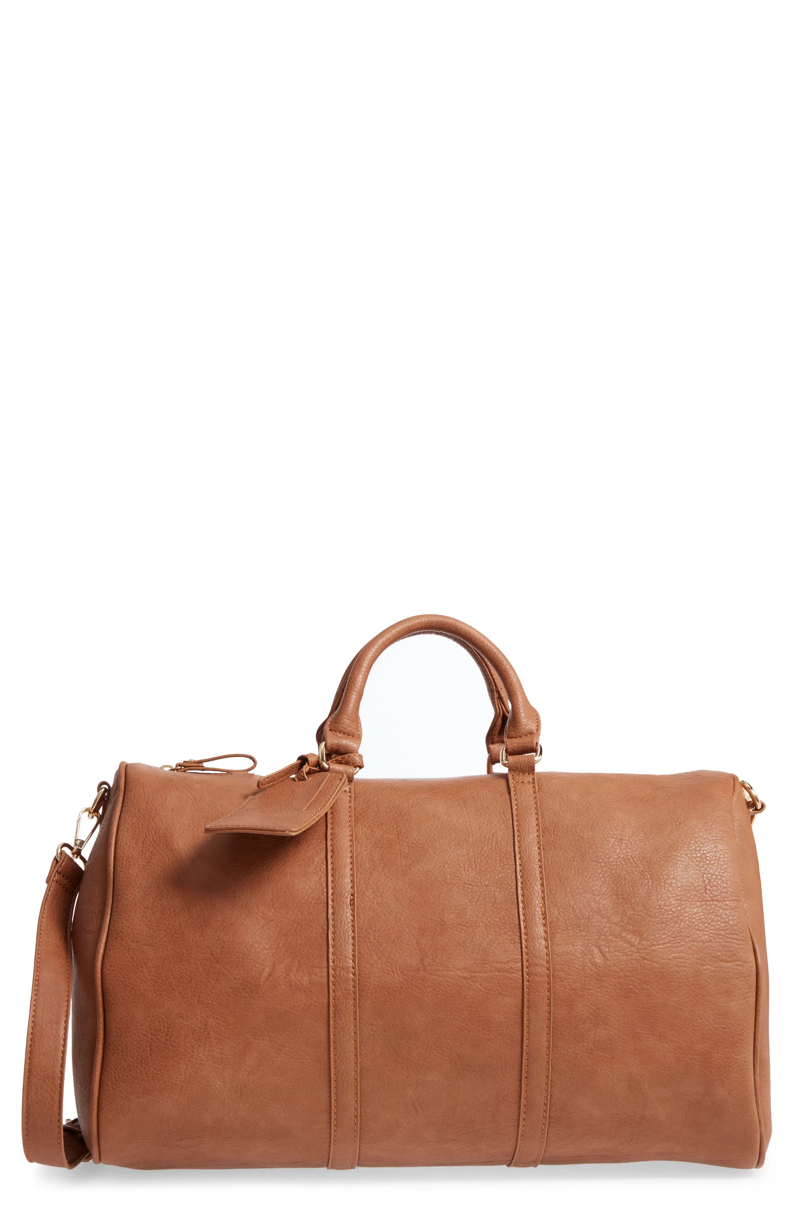 Sole Society 'Cassidy' Faux Leather Duffel Bag | Nordstrom