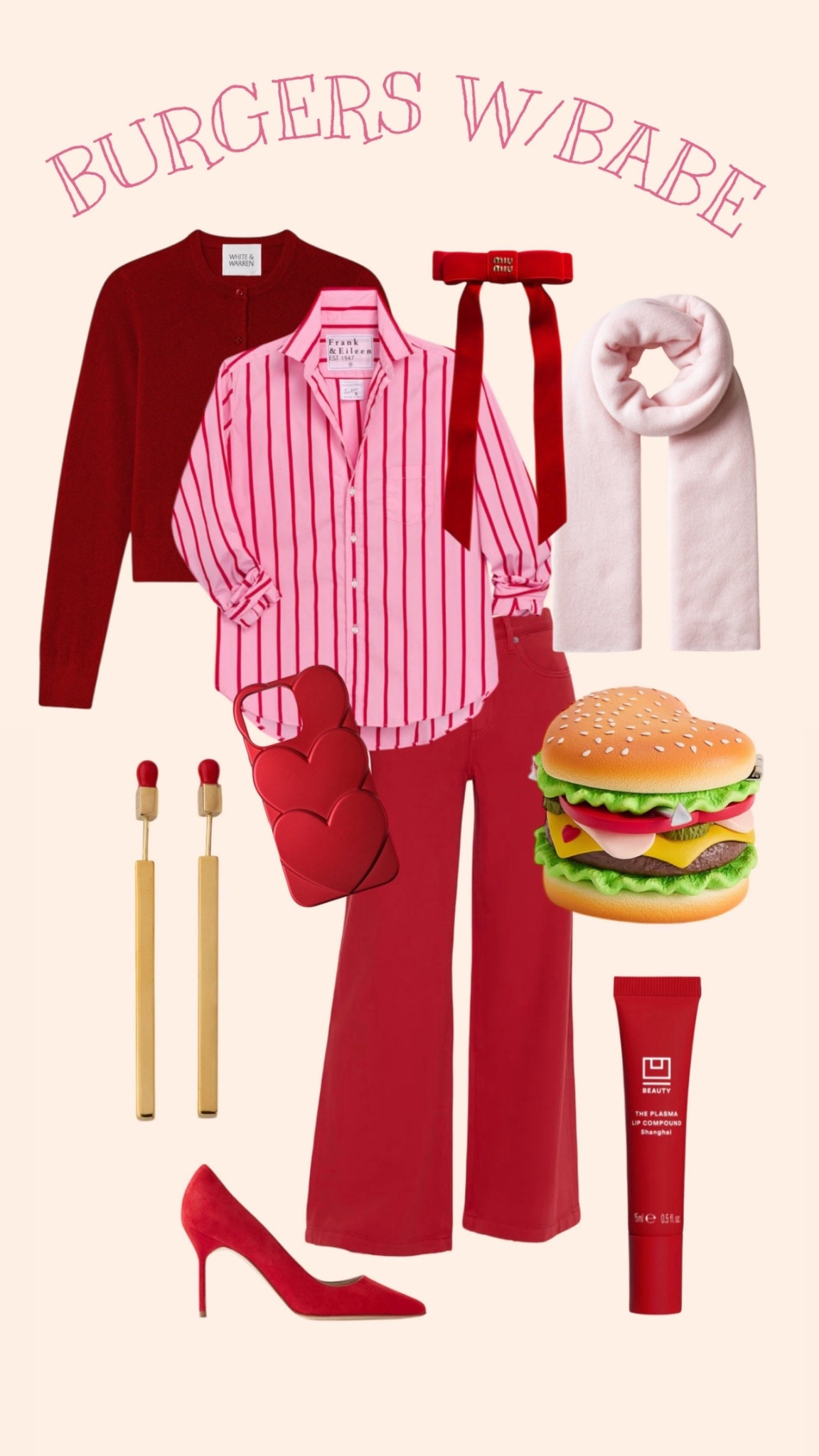 Burgers W/ Babe 🍔♥️

The burger is a CLUTCH!! ☺️☺️

#pairswellwith #styled #style #funfinds #valentines #galentines #pink #hearts #ootd #whattowear 

#LTKValentine #LTKSeasonal #LTKootd